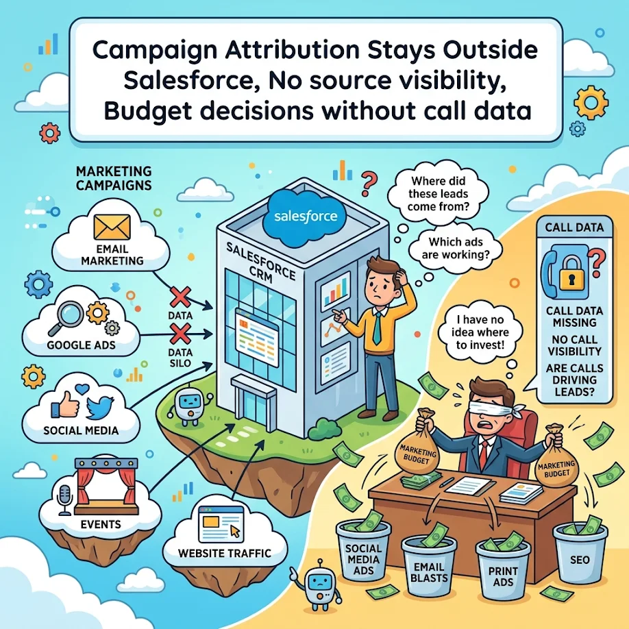 Campaign Attribution Stays Outside Salesforce