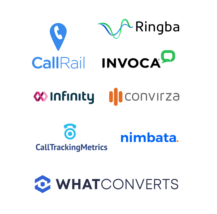 CallRail Ringba Invoca Infinity Convirza CallTrackingMetrics Nimbata Whatconverts