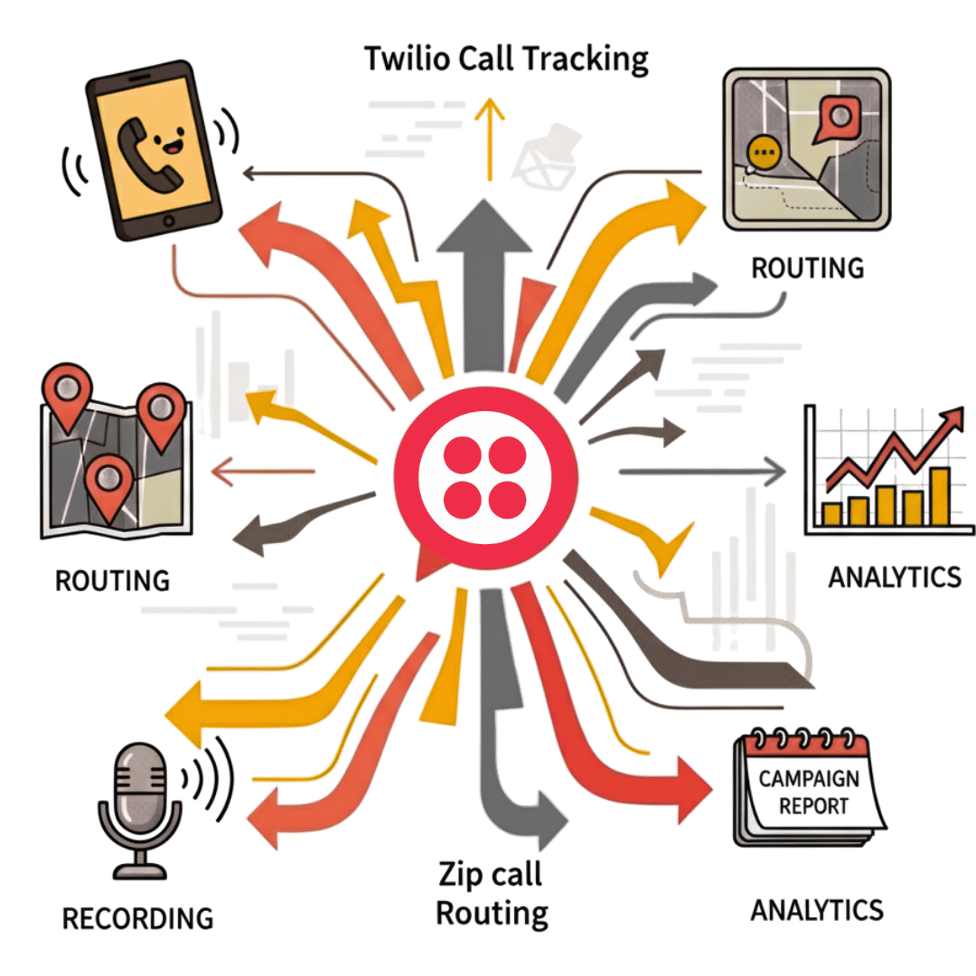Twilio call tracking integration