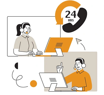 24 hours call center
