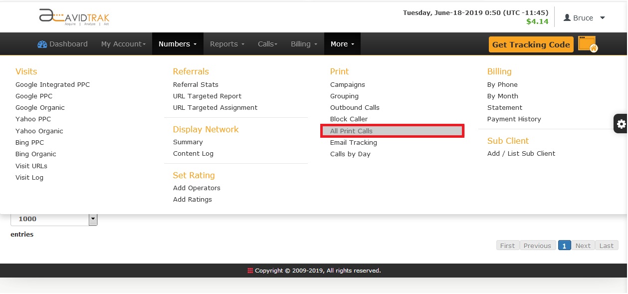 Accessing Call Logs