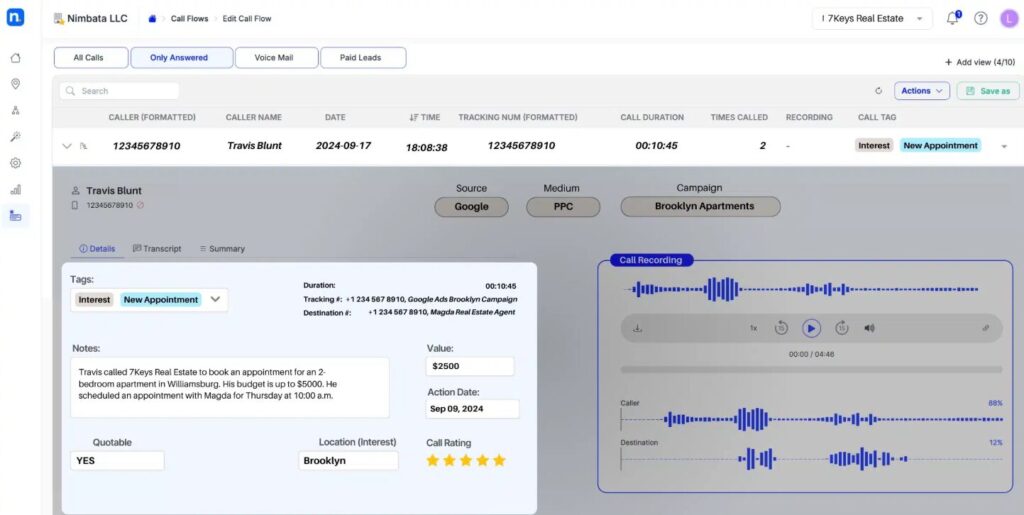 Nimbata-call-tracking