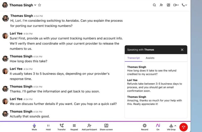 Real-Time Transcriptions