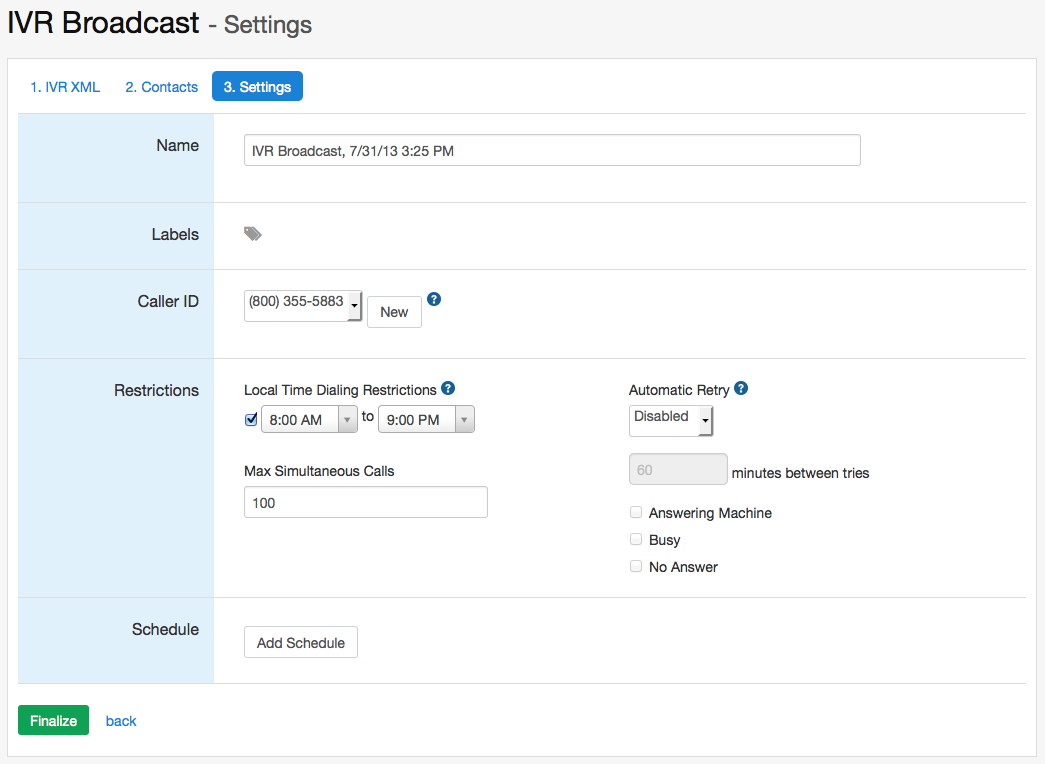 Interactive Voice Response