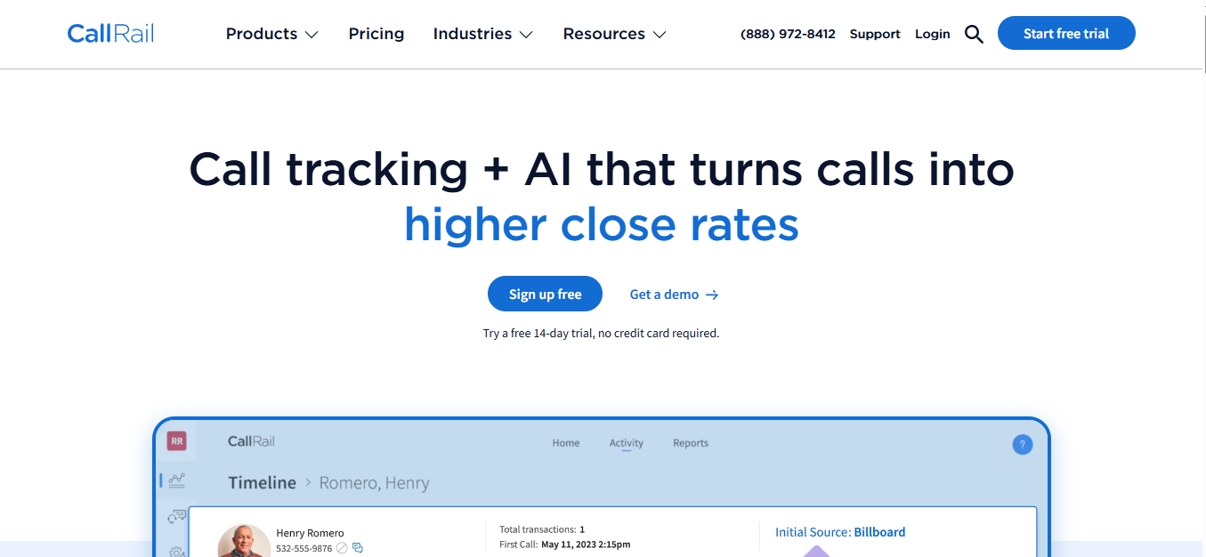 call tracking tool