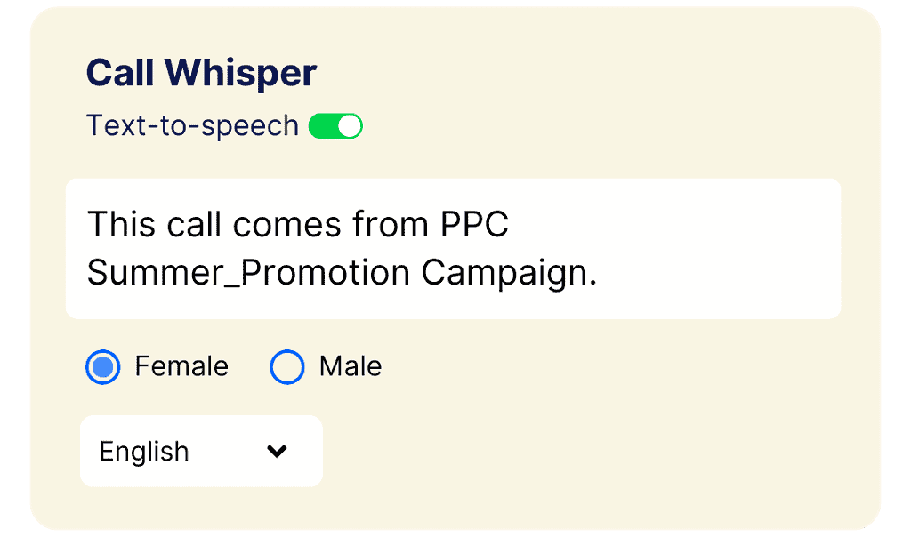 Call Whisper