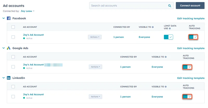Ad Performance Tracking