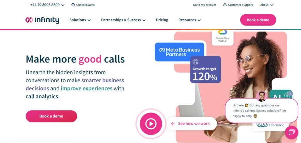 Infinity website