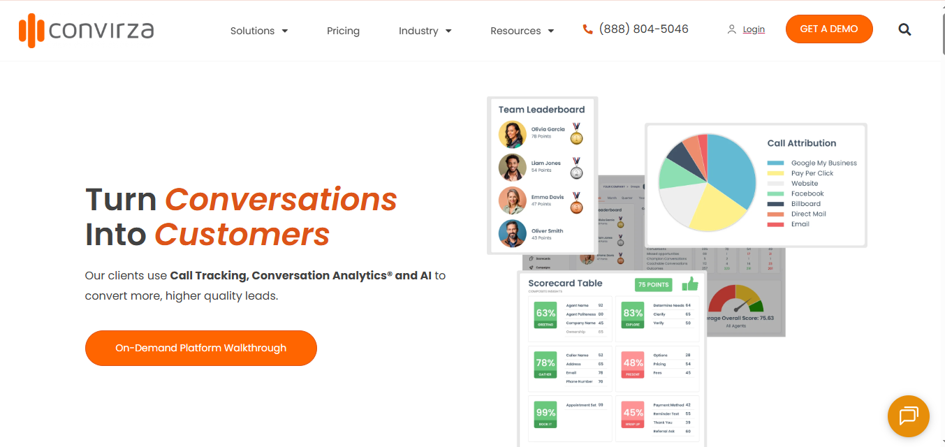 Convirza's website