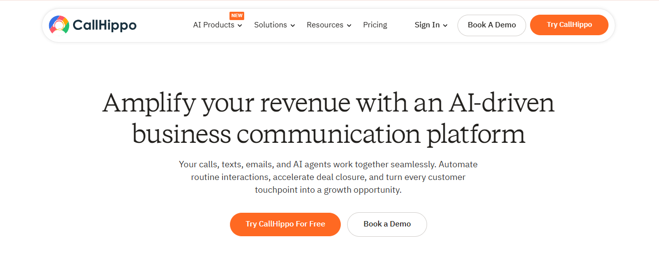 CallHippo's website