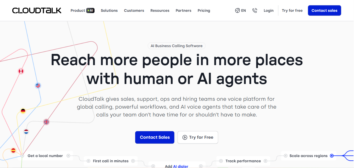 CloudTalk website 