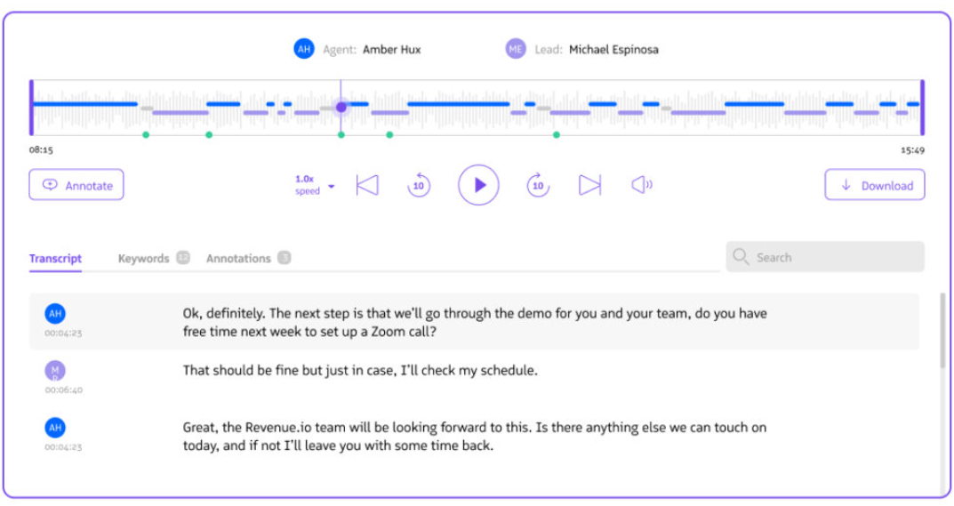 call transcription 