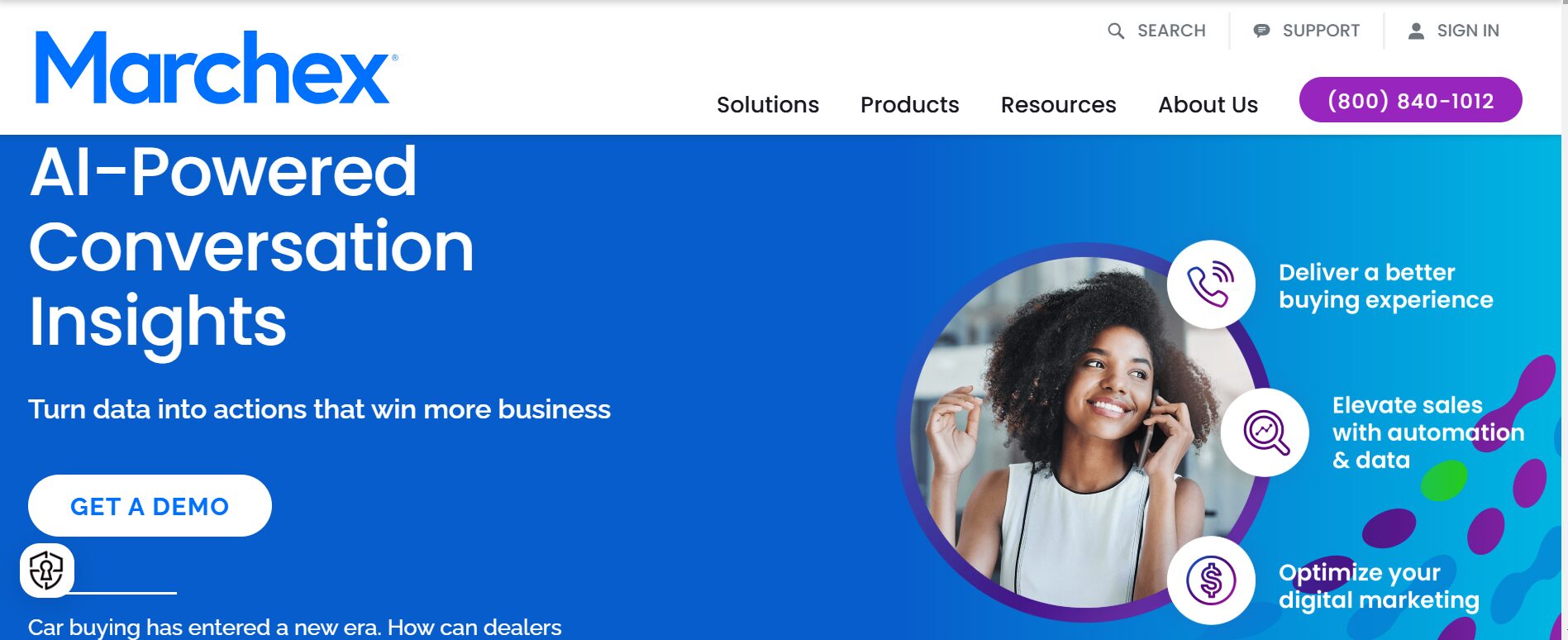 Marchex's website