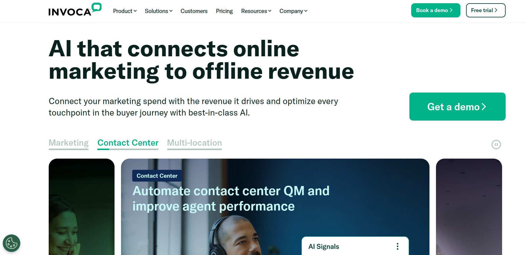 Invoca's website