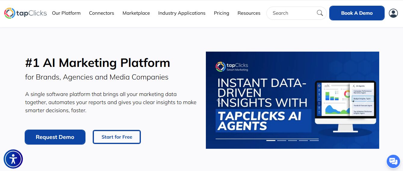 TapClicks website