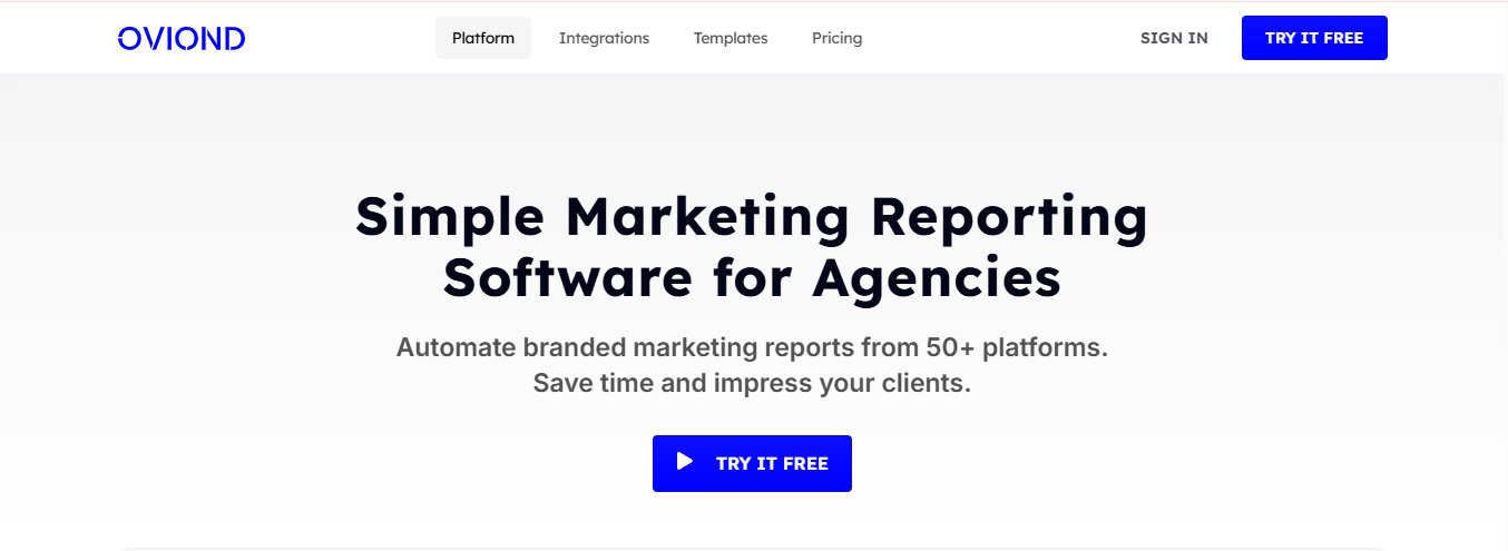Oviond website