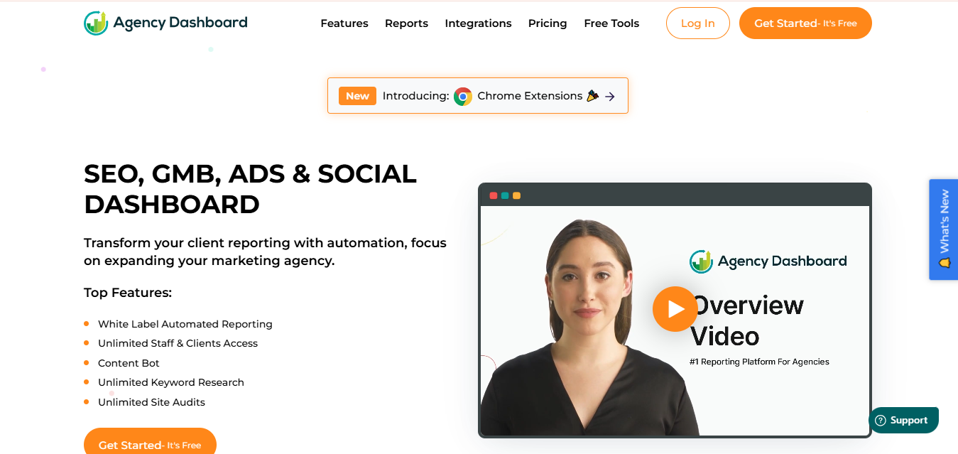 Agency Dashboard's website 