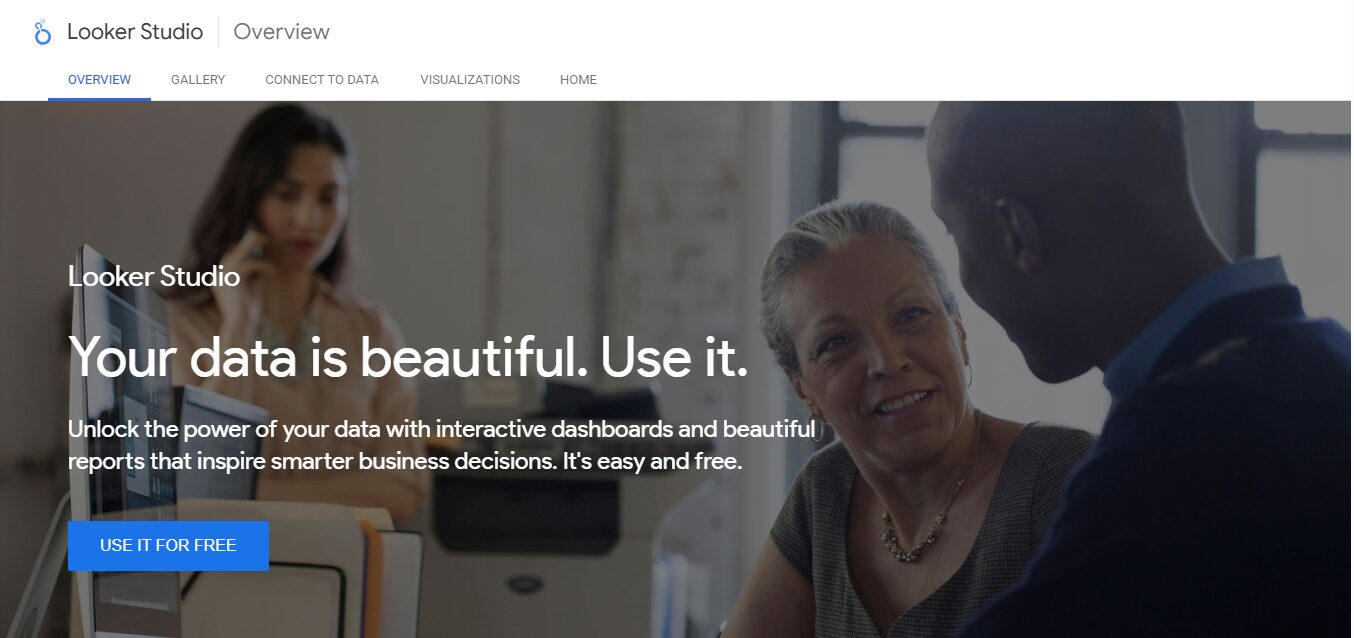 Looker Studio's website