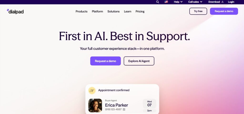 Dialpad-website