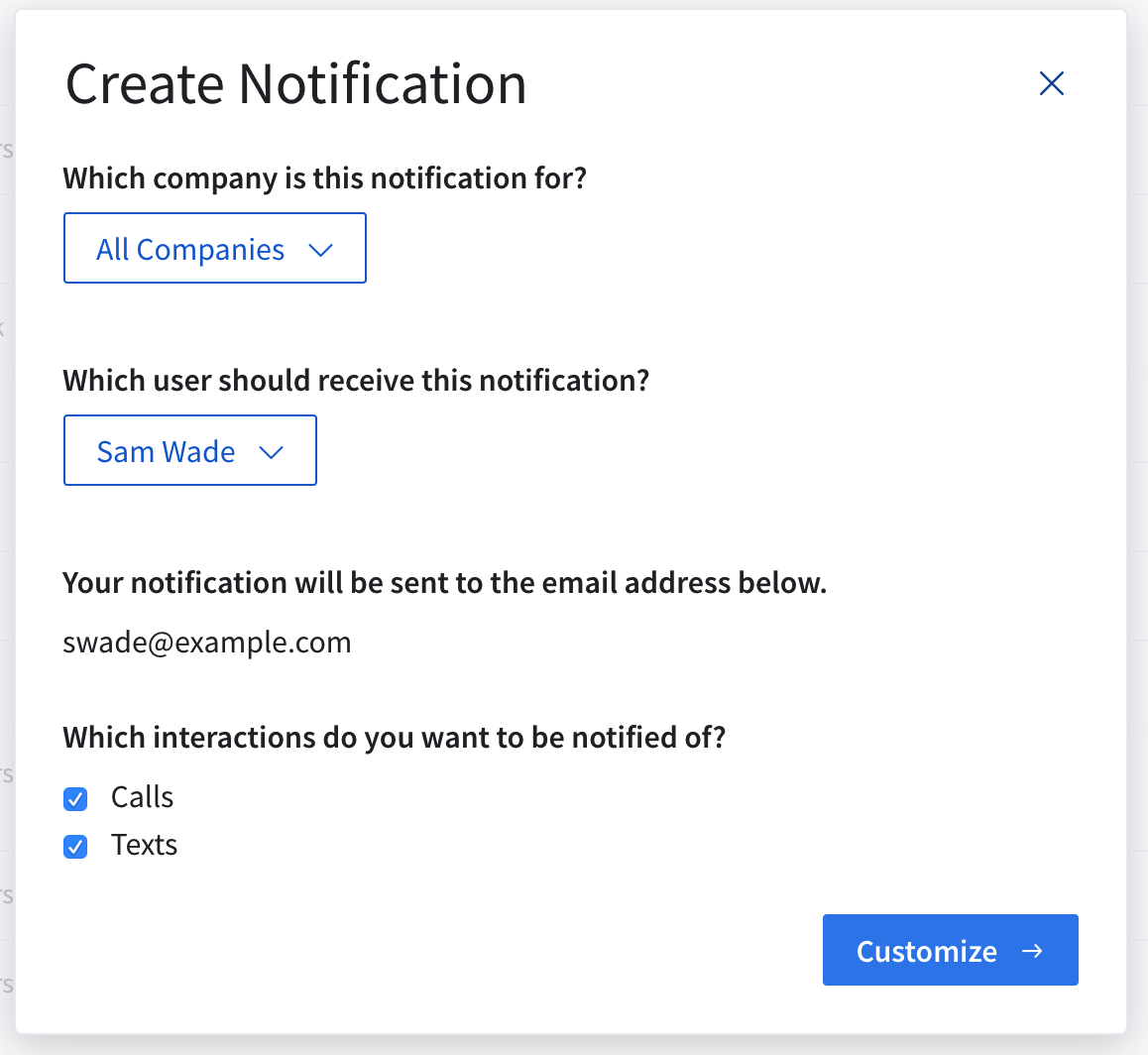CallRail Real-time Call Alerts