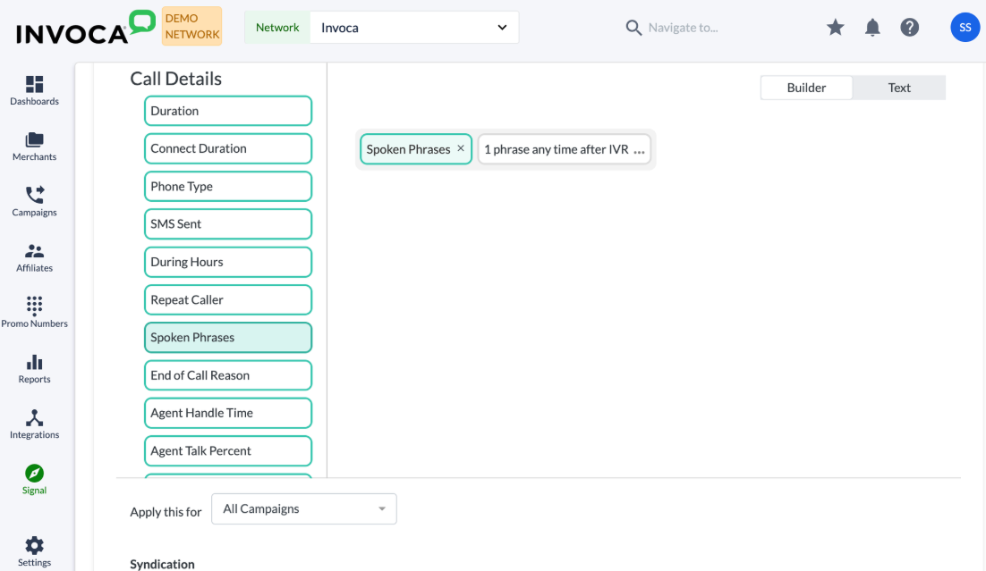 Keyword-Level Tracking