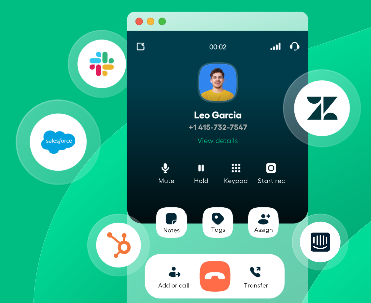 CRM and marketing tools integration in AirCall