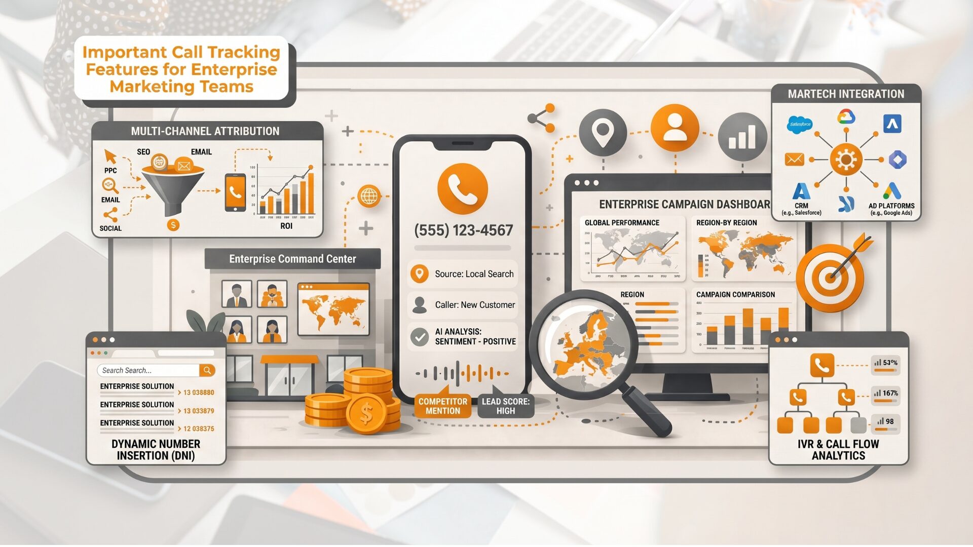 Important Call Tracking Features for Enterprise Marketing Teams