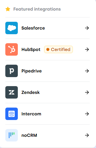 CRM Tool Integrations